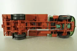Mercedes L3500 truck with canvas top, green/red/grey, 450050100, Schuco 1:18