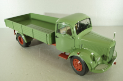 Mercedes L3500 truck with canvas top, green/red/grey, 450050100, Schuco 1:18