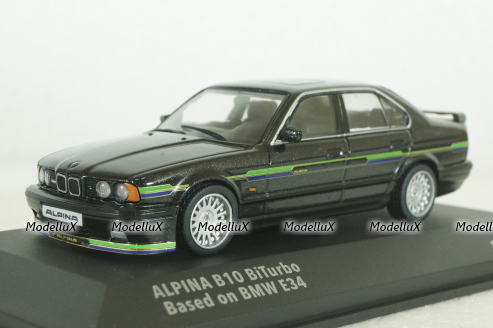 BMW E34 Alpina B10 BiTurbo 1994 black, 4310406, Solido 1:43