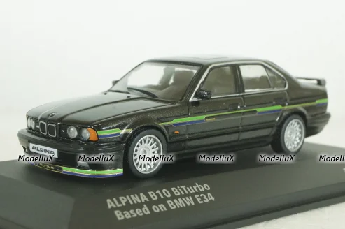 BMW E34 Alpina B10 BiTurbo 1994 black, 4310406, Solido 1:43