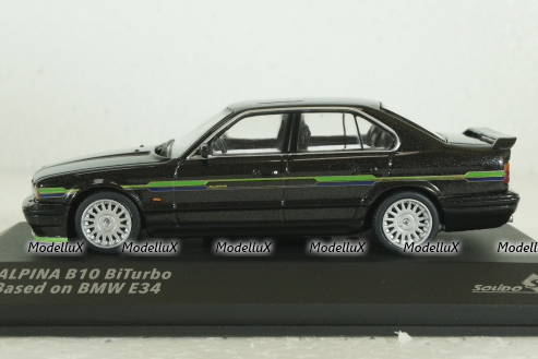 BMW E34 Alpina B10 BiTurbo 1994 black, 4310406, Solido 1:43