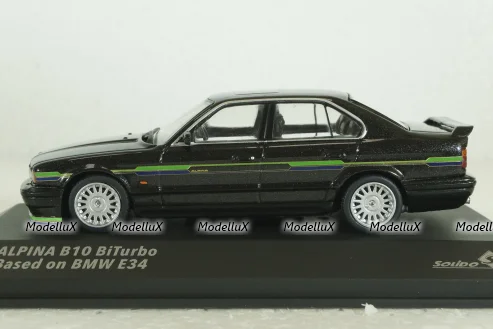 BMW E34 Alpina B10 BiTurbo 1994 black, 4310406, Solido 1:43