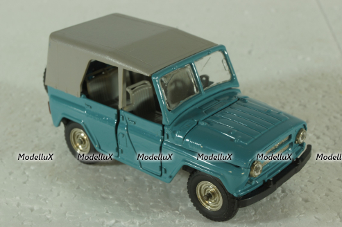 Уаз-469, А34, бирюзовый №3, Тантал/Радон 1:43