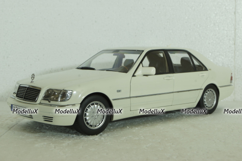 Mercedes S600 (W140), 1994 white, MM140WT, Mission Model 1:18