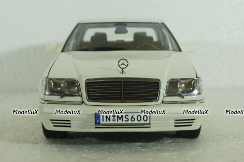 Mercedes S600 (W140), 1994 white, MM140WT, Mission Model 1:18