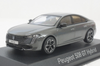 Peugeot 508 GT Hybrid 2023, selenium grey, 475833, Norev 1:43