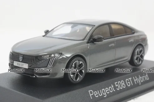 Peugeot 508 GT Hybrid 2023, selenium grey, 475833, Norev 1:43