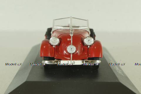Mercedes 150 Sport Roadster 1935, red, MBOMS017, Mercedes-Benz Offizielle Modell-Sammlung #17, Altaya 1:43