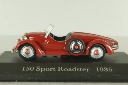 Mercedes 150 Sport Roadster 1935, red, MBOMS017, Mercedes-Benz Offizielle Modell-Sammlung #17, Altaya 1:43