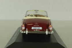 Mercedes 220 SE Convertible (W128) 1958, red, MBOMS011, Mercedes-Benz-Offizielle Modell-Sammlung #11, Altaya 1:43