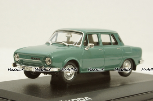 Skoda 110L, green, 143ABS701HE, Abrex 1:43