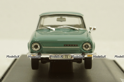 Skoda 110L, green, 143ABS701HE, Abrex 1:43