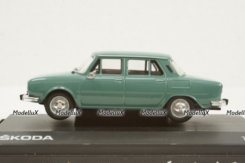 Skoda 110L, green, 143ABS701HE, Abrex 1:43