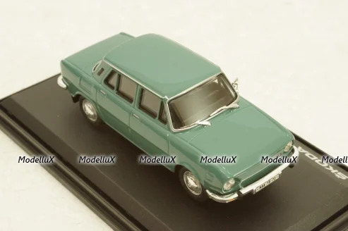 Skoda 110L, green, 143ABS701HE, Abrex 1:43