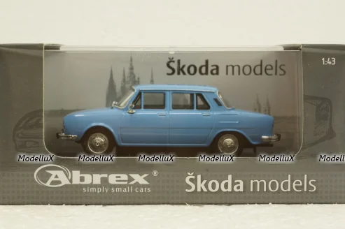 Skoda 110L, blue, 143ABS701LD, Abrex 1:43