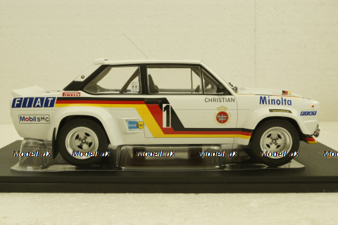 Fiat 131 Abarth, No.1, Minolta, Rally Hunsrück 1979, RMC077, Ixo 1:18