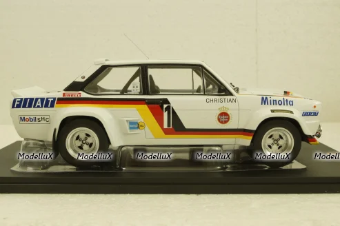 Fiat 131 Abarth, No.1, Minolta, Rally Hunsrück 1979, RMC077, Ixo 1:18