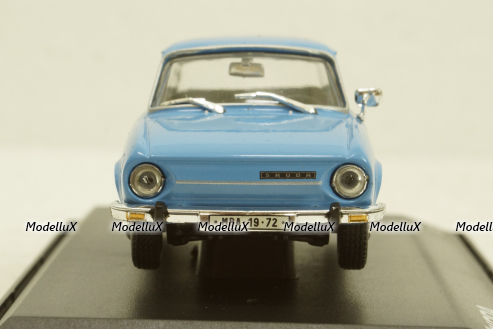 Skoda 110L, blue, 143ABS701LD, Abrex 1:43