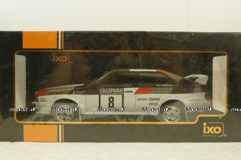 Audi quattro, No.8, Rallye WM, 1000 Lakes Rally, M.Mouton/F.Pons, 1982, RMC094C, IXO 1:18