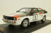 Audi quattro, No.8, Rallye WM, 1000 Lakes Rally, M.Mouton/F.Pons, 1982, RMC094C, IXO 1:18