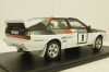 Audi quattro, No.8, Rallye WM, 1000 Lakes Rally, M.Mouton/F.Pons, 1982, RMC094C, IXO 1:18