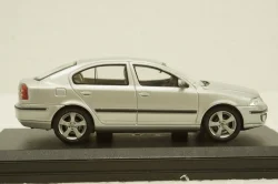 Skoda Octavia II 2004, silver diamand metallic, 143AB001A, Abrex 1:43