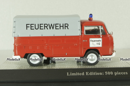 Volkswagen T2a  Pritsche Feuerwehr 1967, Premium Classixxs 1:43