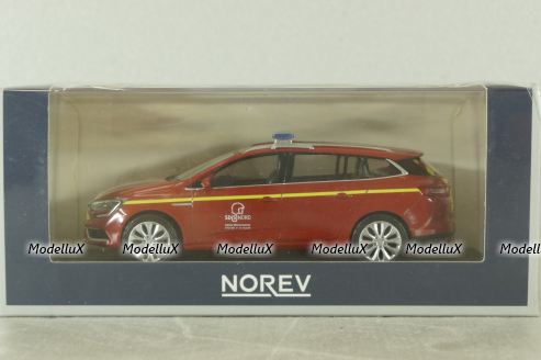 Renault Megane IV Estate Pompiers 2016, red, 517797, Norev 1:43