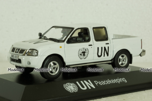 Nissan Navara (D22) Pick-Up  UN Liberia Peacekeeping 2007 white, JC433, JCollection 1:43 