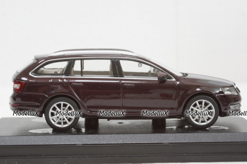 Skoda Octavia III Combi 2013, rosso brunello metalic, 143AB027JB, Abrex 1:43