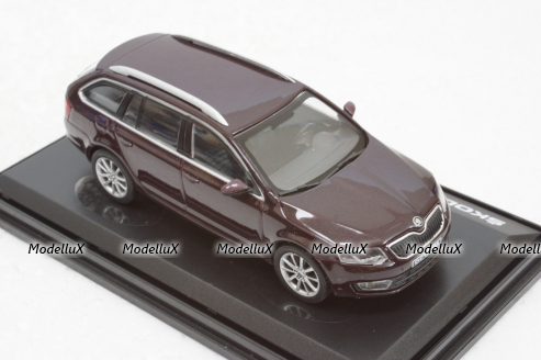 Skoda Octavia III Combi 2013, rosso brunello metalic, 143AB027JB, Abrex 1:43