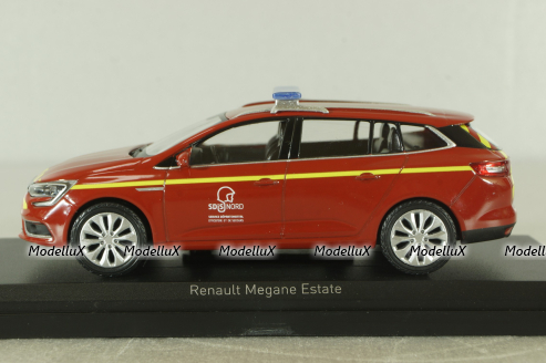Renault Megane IV Estate Pompiers 2016, red, 517797, Norev 1:43
