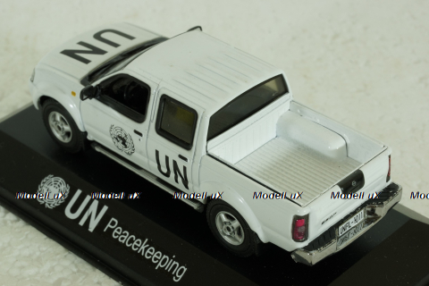 Nissan Navara (D22) Pick-Up  UN Liberia Peacekeeping 2007 white, JC433, JCollection 1:43