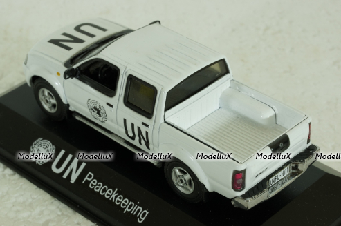 Nissan Navara (D22) Pick-Up  UN Liberia Peacekeeping 2007 white, JC433, JCollection 1:43 