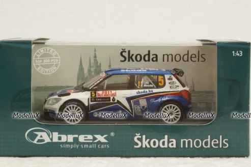 Skoda Fabia S2000 (facelift 2010), Rallye Monte Carlo 2011, #5 Loix-Miclotte, 143LE604H, Abrex 1:43