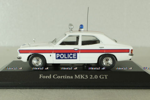 Ford Cortina (MK3) 2.0 GT Police, Atlas 1:43