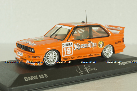 BMW M3 (E30) #20 A.Hahne, Jägermeister DTM 1992, orange, Minichamps 1:43
