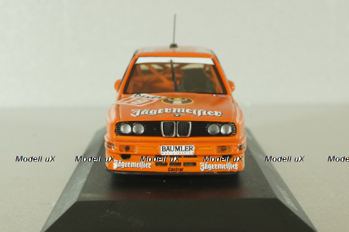 BMW M3 (E30) #20 A.Hahne, Jägermeister DTM 1992, orange, Minichamps 1:43