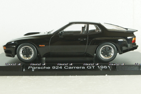 Porsche 924 Carrera GT (1981) black with black wheels, MCG18198, MCG 1:18