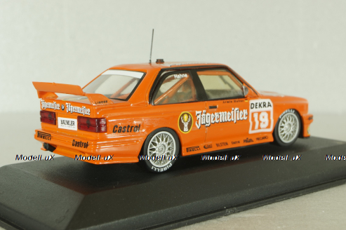 BMW M3 (E30) #20 A.Hahne, Jägermeister DTM 1992, orange, Minichamps 1:43