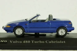 Volvo 480 Turbo Cabriolet 1990 blue, AVC023, Atlas Volvo Collection, 1:43