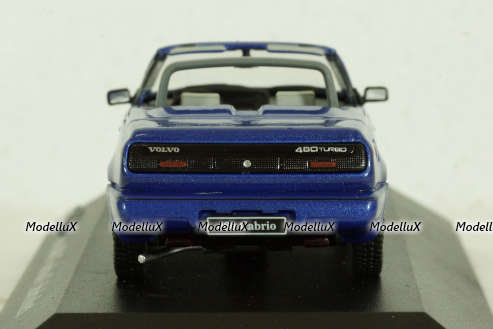 Volvo 480 Turbo Cabriolet 1990 blue, AVC023, Atlas Volvo Collection, 1:43