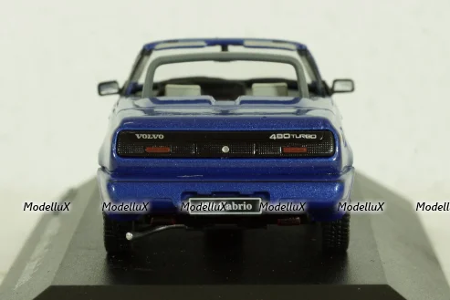 Volvo 480 Turbo Cabriolet 1990 blue, AVC023, Atlas Volvo Collection, 1:43