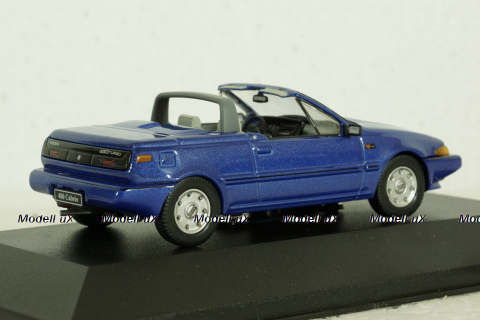 Volvo 480 Turbo Cabriolet 1990 blue, AVC023, Atlas Volvo Collection, 1:43