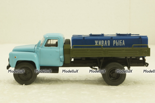 Газ-53, цистерна, Живая рыба,  Автомобиль на службе №77, 1:43