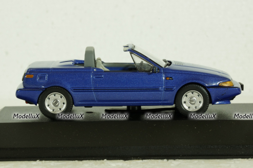 Volvo 480 Turbo Cabriolet 1990 blue, AVC023, Atlas Volvo Collection, 1:43