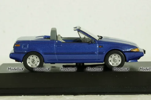Volvo 480 Turbo Cabriolet 1990 blue, AVC023, Atlas Volvo Collection, 1:43