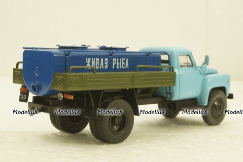 Газ-53, цистерна, Живая рыба,  Автомобиль на службе №77, 1:43