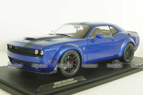 Dodge Challenger R/T Scat Pack Widebody 2023 blue, 1805710, Solido 1:18