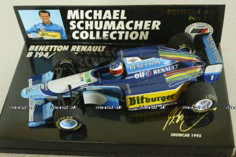 Benetton Renault B 194/B 195 M.Schumacher 1995, 510954391, Minichamps 1:43